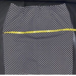 J  Jill Small petite pencil skirt abstract pull up stretchy skirt